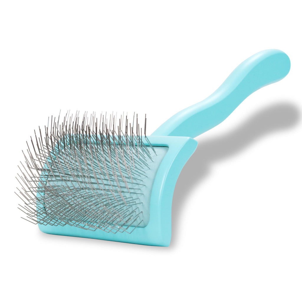 Chris Christensen Karben Slicker Brush for Dogs, Groom Like a Professional, Ideal For All Coat Types, Remove Shedding Coat, Tangles and Dead Undercoat, 17 mm Stainless Steel Pins