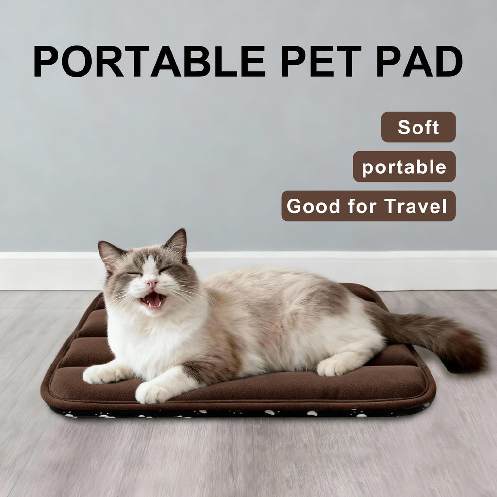 Fogkiss Reversible Dog Mat for Pet Comfort - Soft Bed Pads with Dual-Sided Design for All Seasons - Durable, Machine Washable for Crates, Travel, and Home