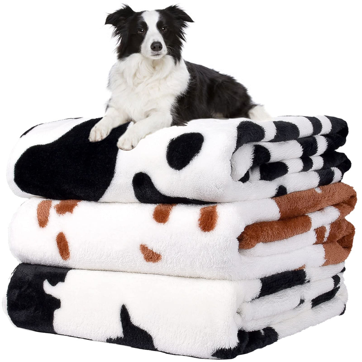 Rezutan Dog Blankets for Large Dogs, Dog Cat Flannel Blankets Washable