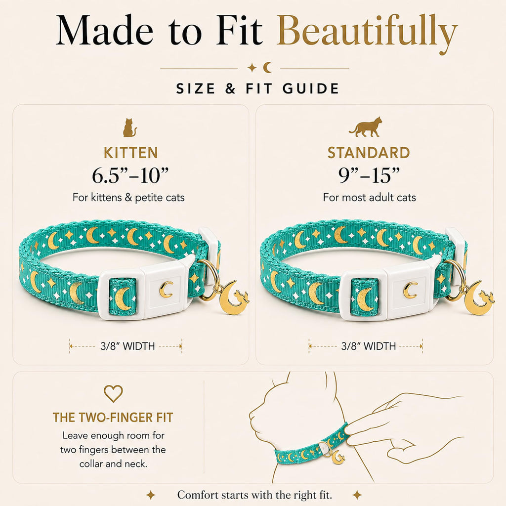 Breakaway Cat Collar with Bell for Kittens & Adult Cats