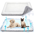 Reversible Dog Cat Cooling Mat, Self-Warming Pet Bed Pad White