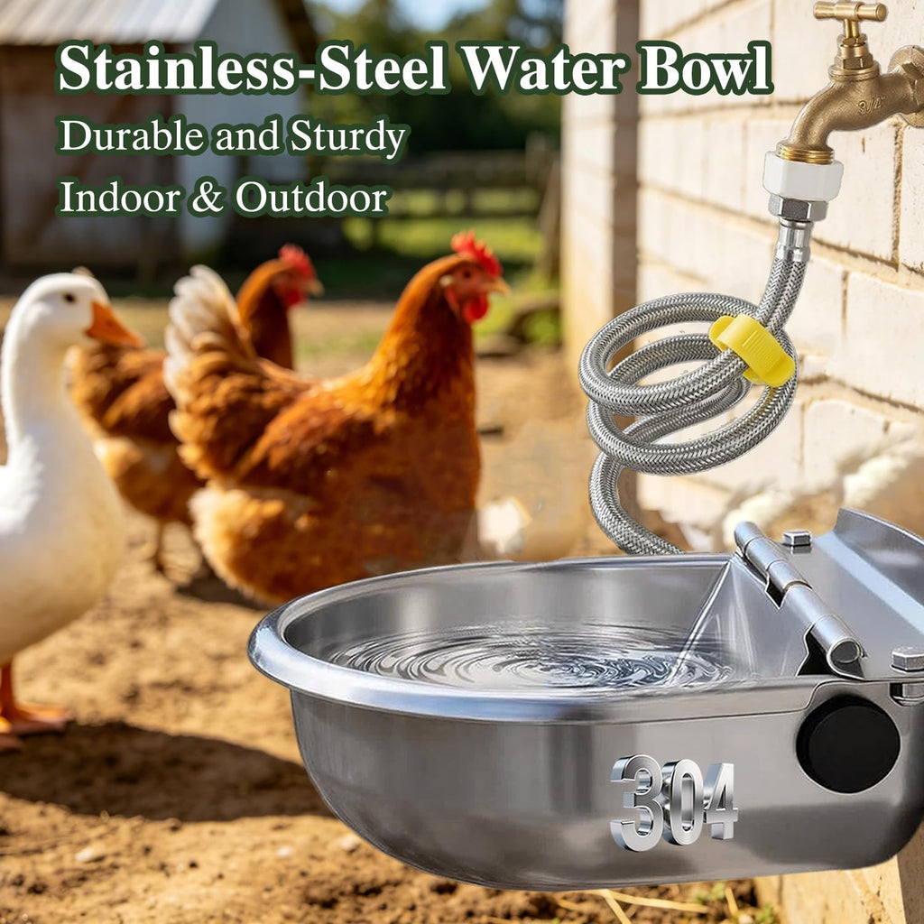Automatic Dog Water Dispenser Outdoor Water Bowl for Dog, Chicken Livestock