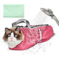 Pawfun Cat Bathing Bag Anti Scratch Bite Breathable Mesh- Cat Grooming Bag for Nail Trimming, Injections, Medication, Dental Care, Vet Visits, Cats Shower Bag with Zippers