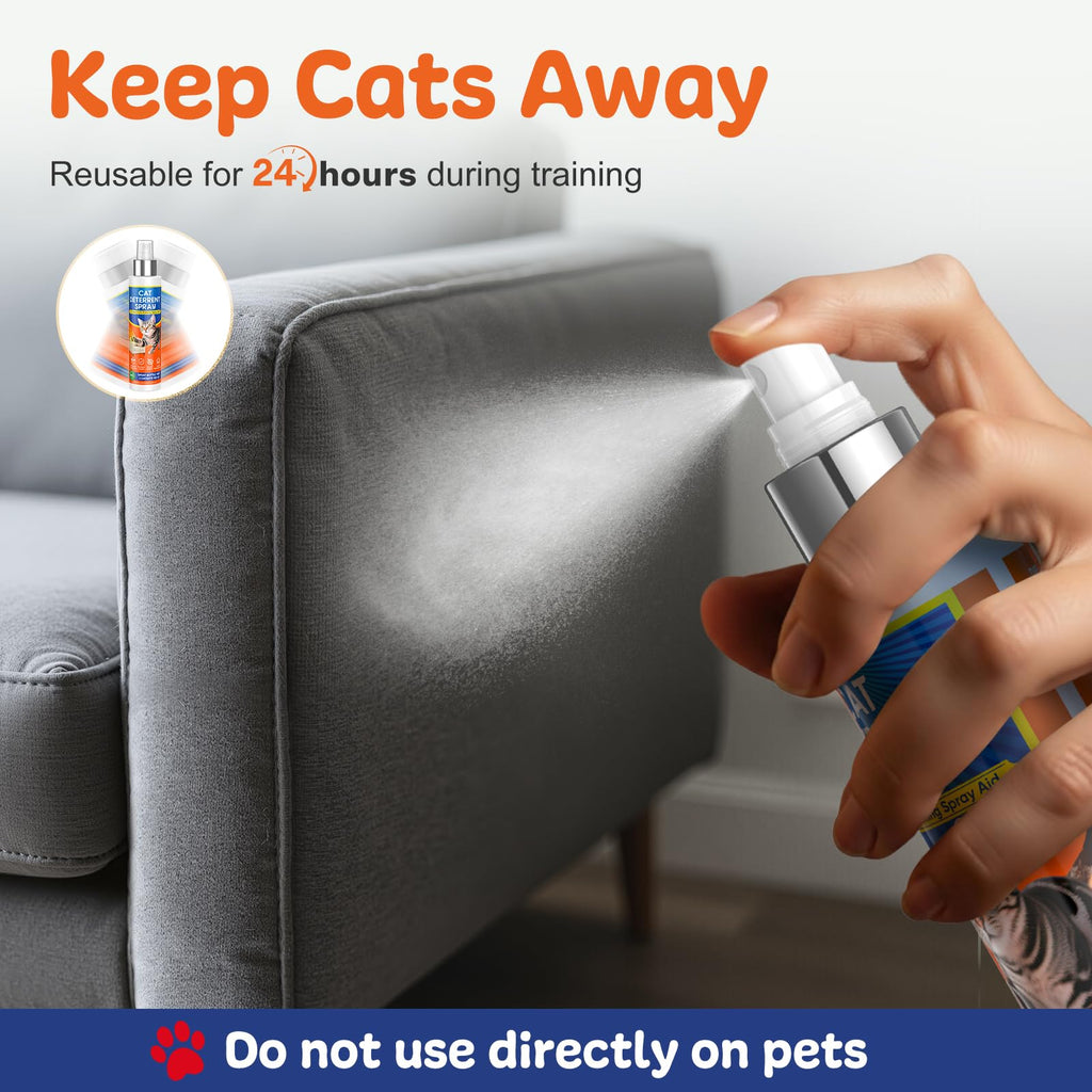 Anowbo Cat Deterrent Spray - Cat Deterrent for Furniture Protection, Cat Repellent Indoor and Outdoor