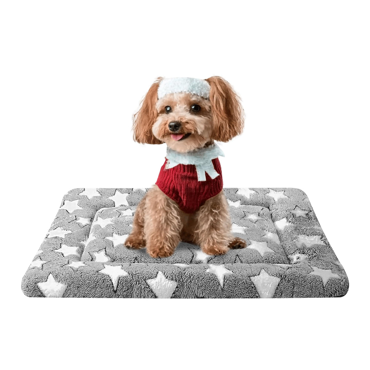 Fogkiss Reversible Dog Mat for Pet Comfort - Soft Bed Pads with Dual-Sided Design for All Seasons - Durable, Machine Washable for Crates, Travel, and Home