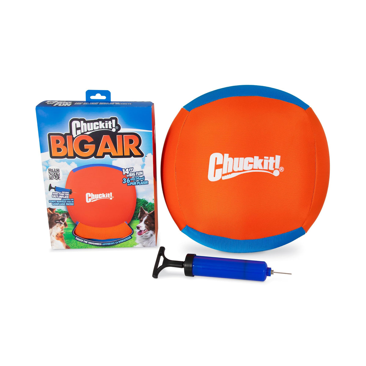 Chuckit! Dog Ball Air Fetch Breathe Easy Fetch Toy for Dogs, Medium (2.5 Inch Diameter), for Dogs 20-60 lbs, Pack of 1