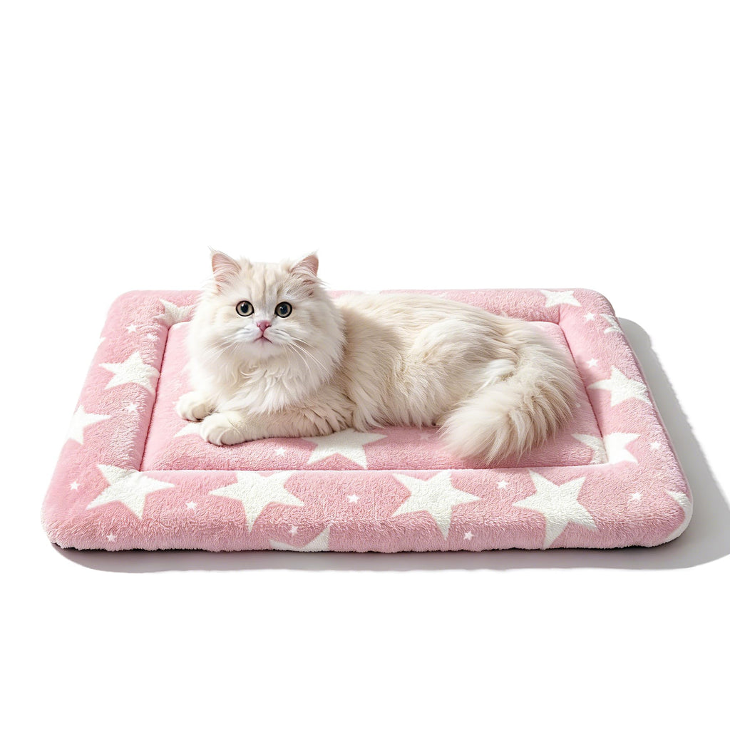 Fogkiss Reversible Dog Mat for Pet Comfort - Soft Bed Pads with Dual-Sided Design for All Seasons - Durable, Machine Washable for Crates, Travel, and Home