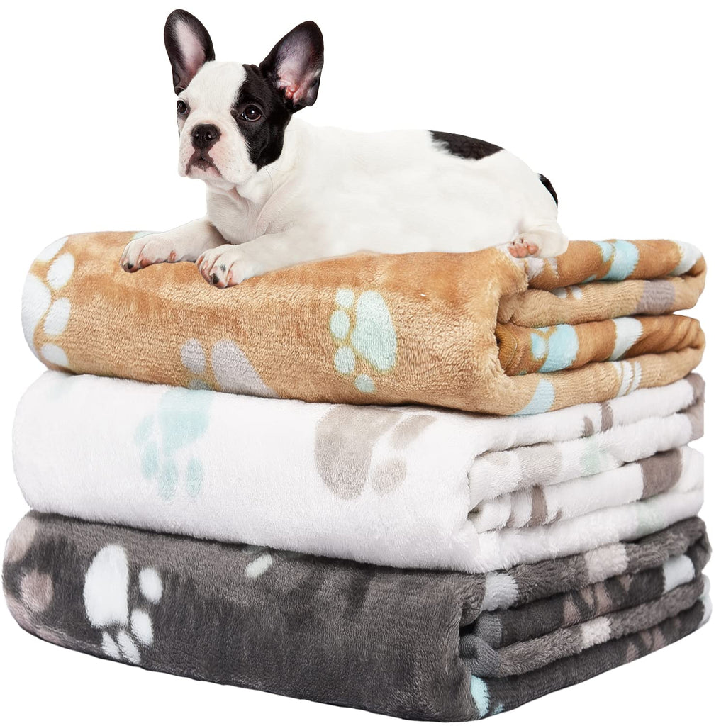 Rezutan Dog Blankets for Large Dogs, Dog Cat Flannel Blankets Washable