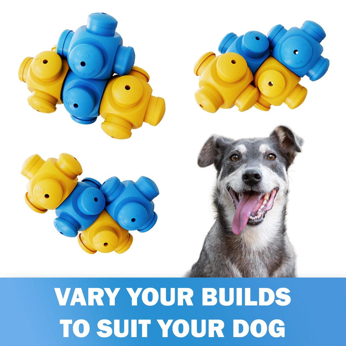 HOUNDGAMES Dog Puzzle Toy, Interactive Dog Toys, Dog Enrichment Toys, Treat Dispensers, Dog Toys to Keep Them Busy, Dog Games, Interactive Dog Toys for Boredom