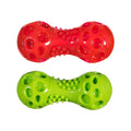 Chase 'n Chomp Squeak and Light Up Ball and Dumbbell Dog Toy, Mental & Physical Stimulation