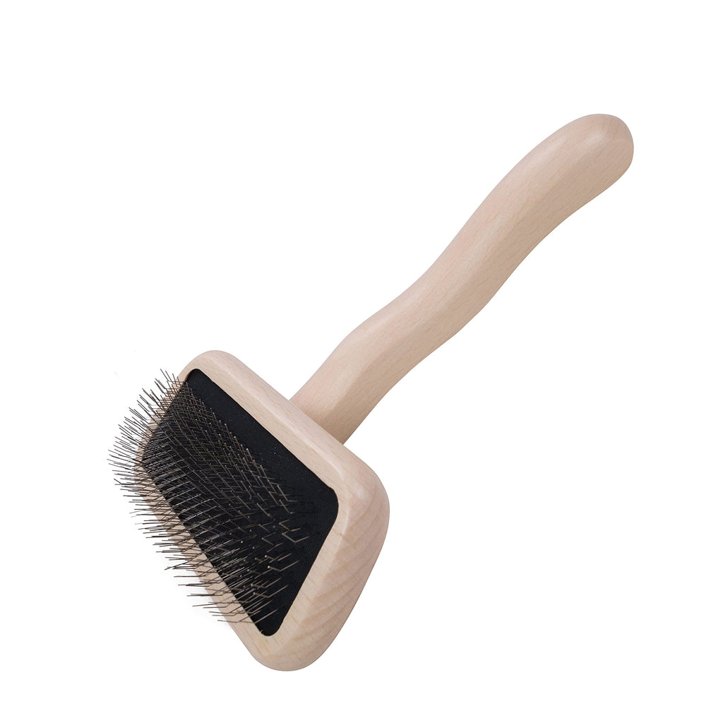 Chris Christensen Karben Slicker Brush for Dogs, Groom Like a Professional, Ideal For All Coat Types, Remove Shedding Coat, Tangles and Dead Undercoat, 17 mm Stainless Steel Pins