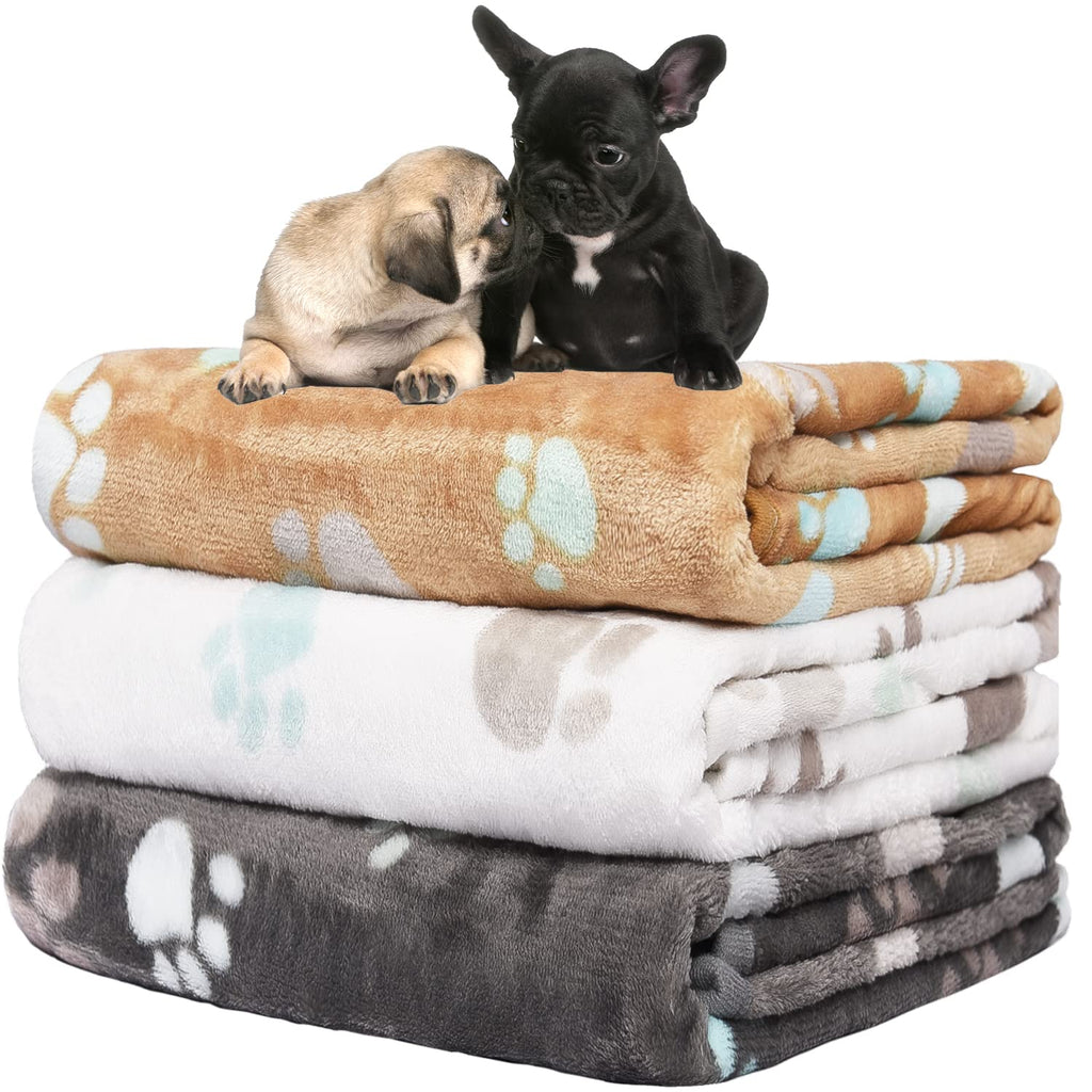 Rezutan Dog Blankets for Large Dogs, Dog Cat Flannel Blankets Washable