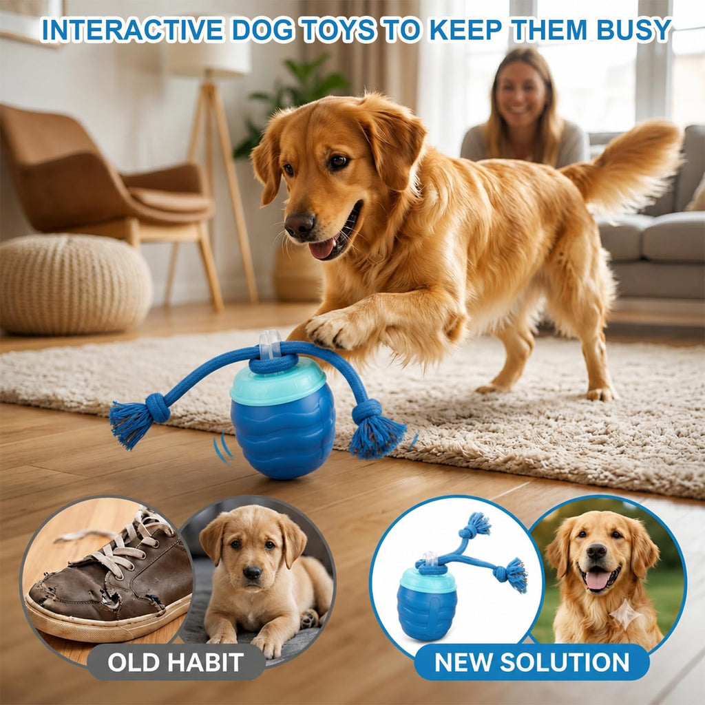 Crynex Interactive Dog Toys, Interactive Dog Ball for Medium/Large Dogs, Automatic Moving Dogs Toy Wicked Ball for Boredom