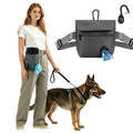 Meirivrn Dog Treat Pouch and Dog Training Clicker, Waterproof Dog Training Treat Bag with Magnetic Closure, Poop Bag Dispenser, Adjustable Waist Belt and Shoulder Strap