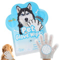 Vialoe 4-in-1 Pet Grooming Glove Wipes – Deshedding, Cleaning, Massage & Coat Care – Removes Loose Fur, Dirt & Odor – Honey, Shea Butter & Oat – 5X Moisture – Waterless Dog & Cat Bath