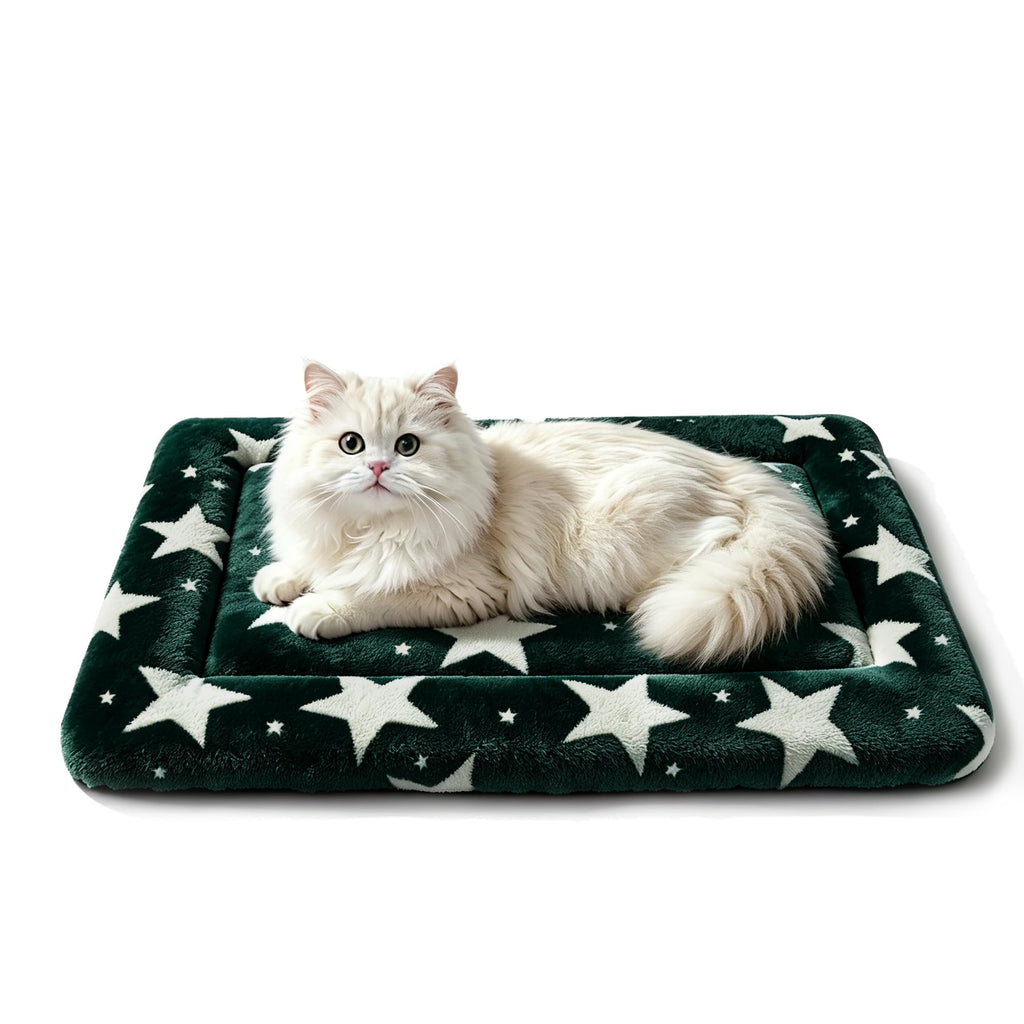 Fogkiss Reversible Dog Mat for Pet Comfort - Soft Bed Pads with Dual-Sided Design for All Seasons - Durable, Machine Washable for Crates, Travel, and Home