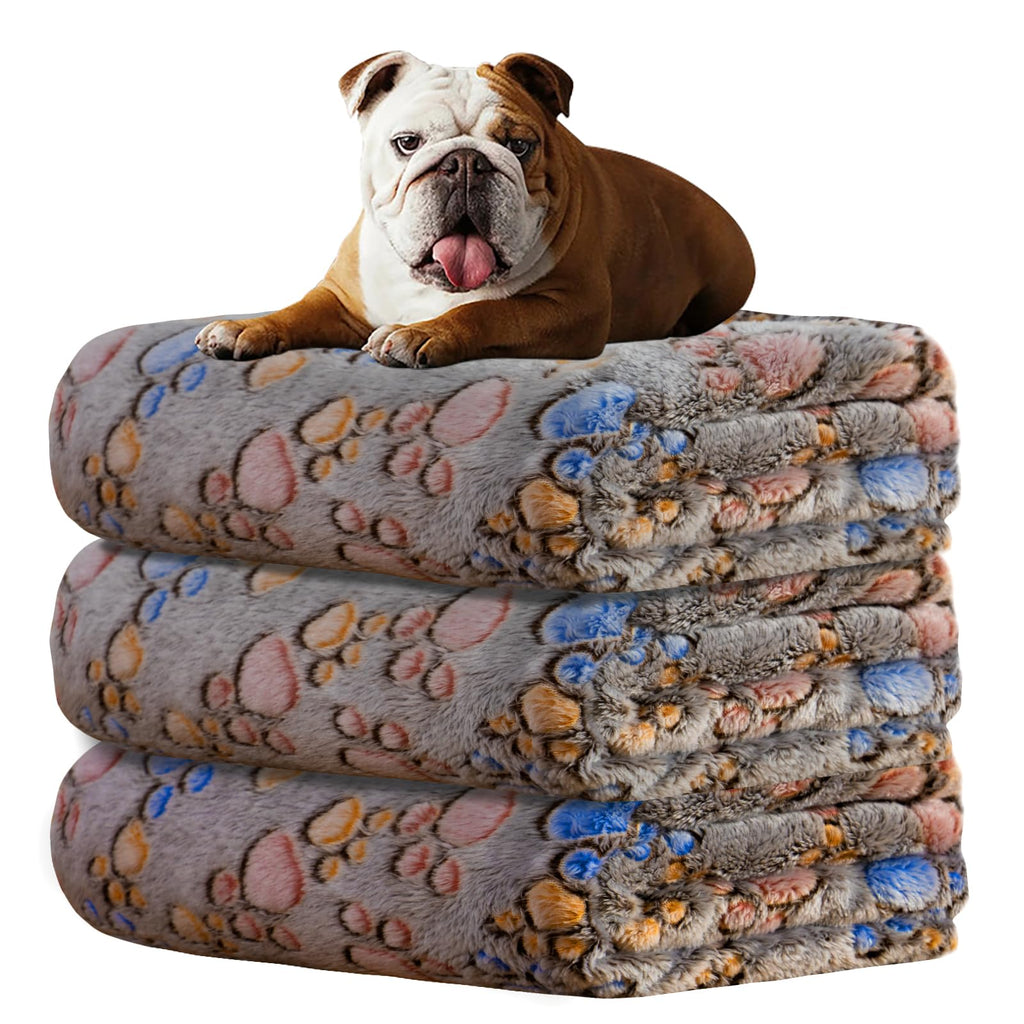 Rezutan Dog Blankets for Large Dogs, Dog Cat Flannel Blankets Washable