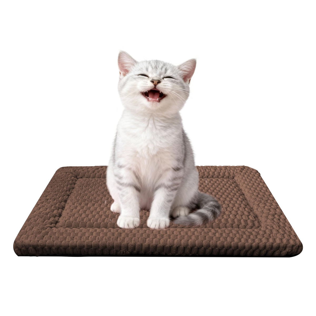 Fogkiss Reversible Dog Mat for Pet Comfort - Soft Bed Pads with Dual-Sided Design for All Seasons - Durable, Machine Washable for Crates, Travel, and Home
