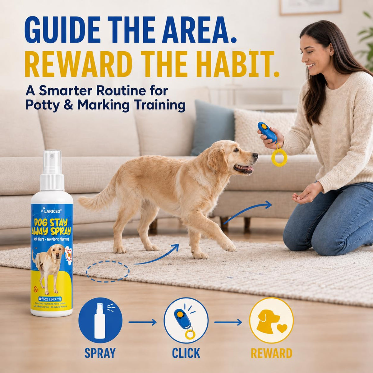 LARICEO Promote Good Bathroom Habits for Dogs with This Effective Spray