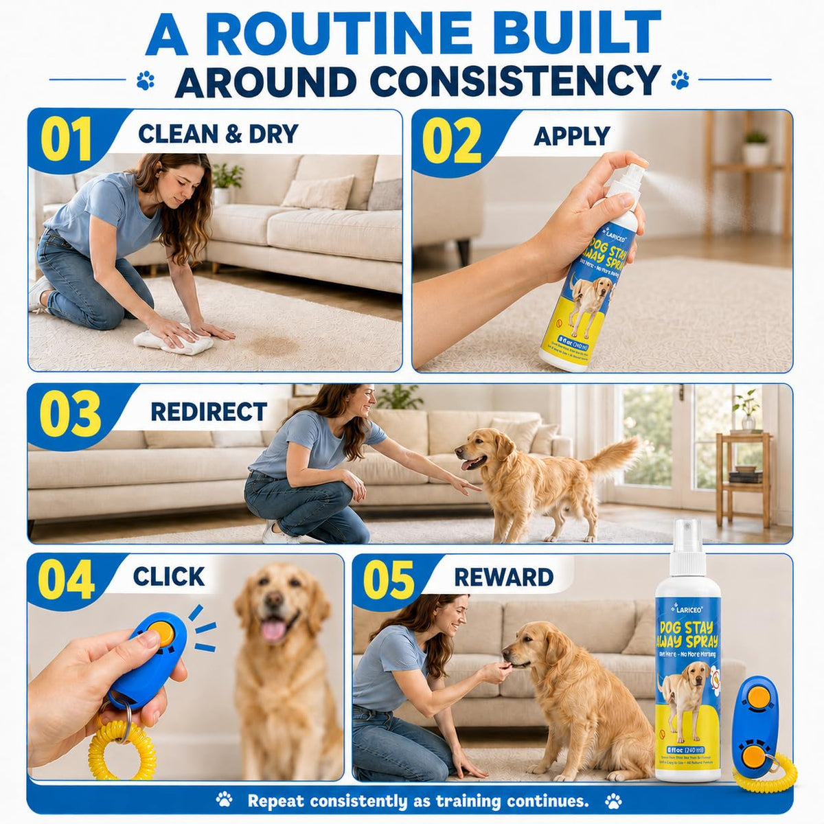LARICEO Promote Good Bathroom Habits for Dogs with This Effective Spray