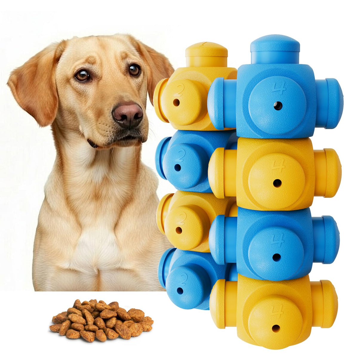 HOUNDGAMES Dog Puzzle Toy, Interactive Dog Toys, Dog Enrichment Toys, Treat Dispensers, Dog Toys to Keep Them Busy, Dog Games, Interactive Dog Toys for Boredom