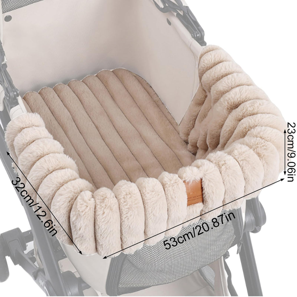 Dog Stroller Pad Washable Plush Warm Blanket