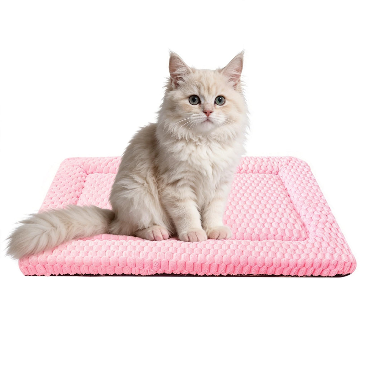 Fogkiss Reversible Dog Mat for Pet Comfort - Soft Bed Pads with Dual-Sided Design for All Seasons - Durable, Machine Washable for Crates, Travel, and Home