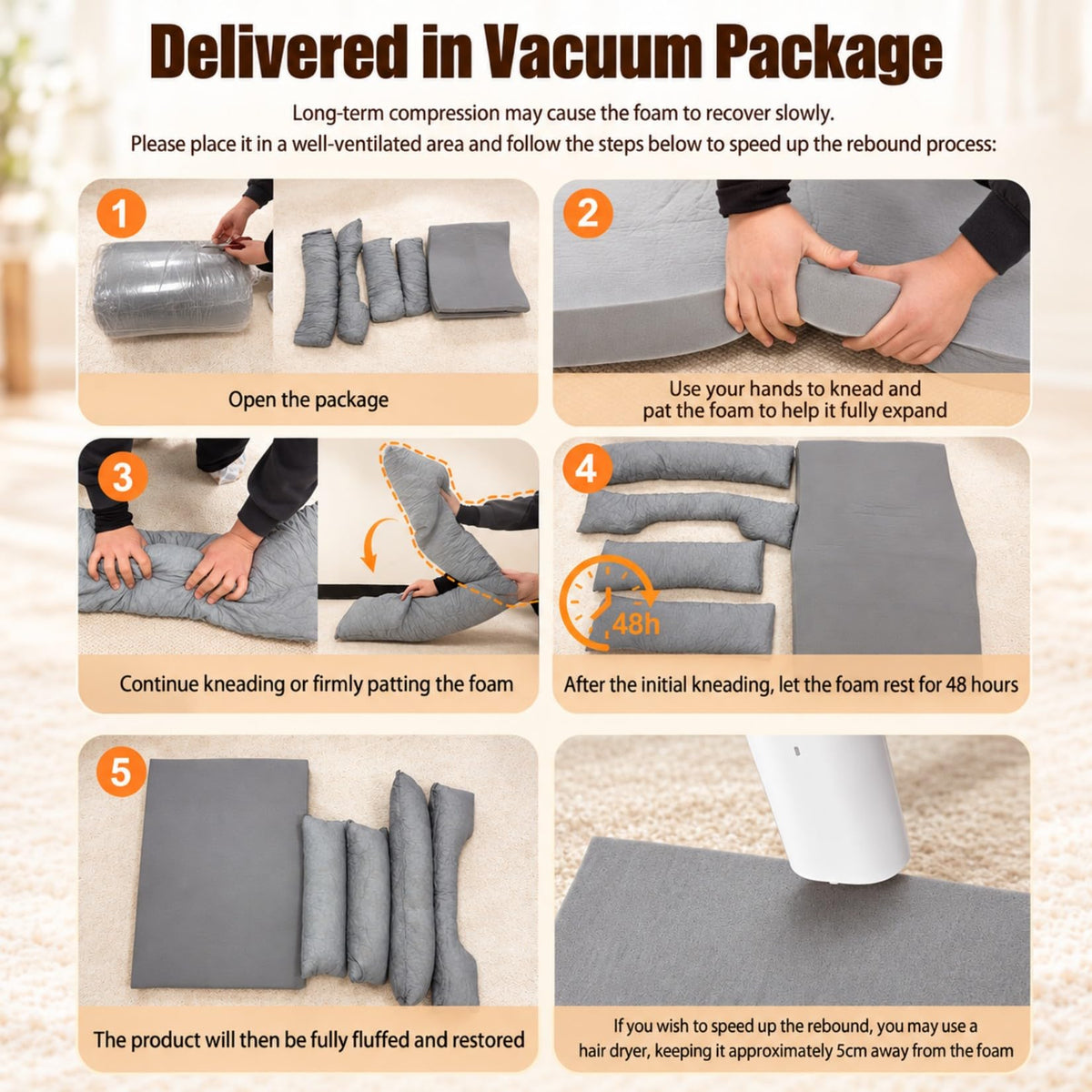 Vilanpaw Washable Bolster Dog Bed with Removable Cover