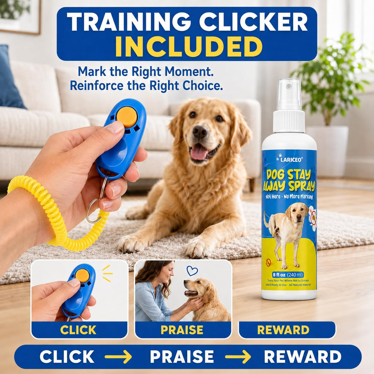 LARICEO Promote Good Bathroom Habits for Dogs with This Effective Spray