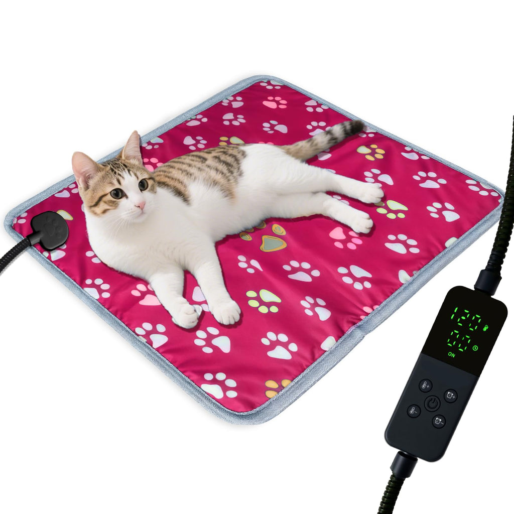 furrybaby Pet Heating Pad, Waterproof Dog Heating Pad Mat for Cat with Durable Anti-Bite Tube Indoor for Puppies Dogs Cats