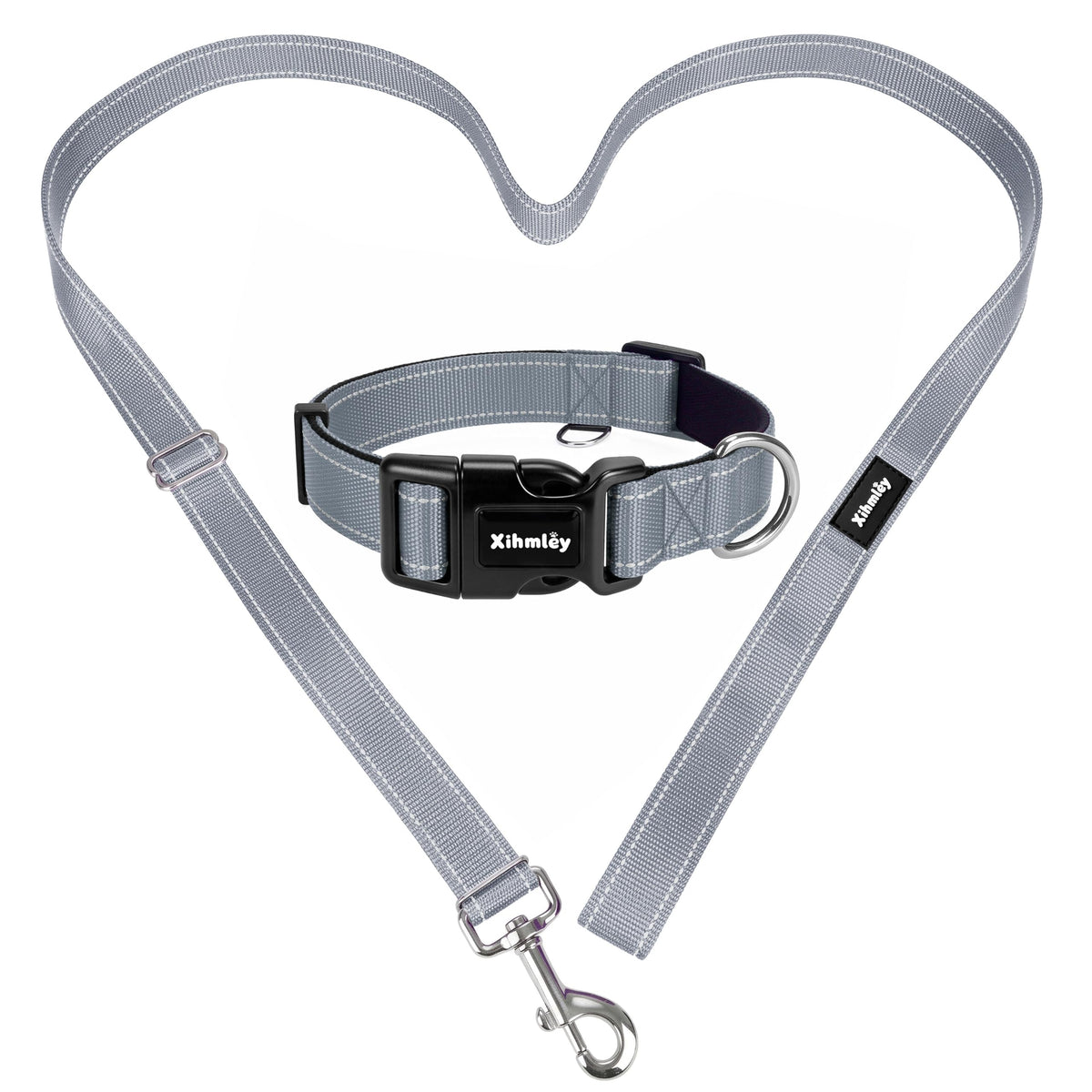 Xihmley Puppy Collar and Leash Set,ID Ring,3.6-5.9ft