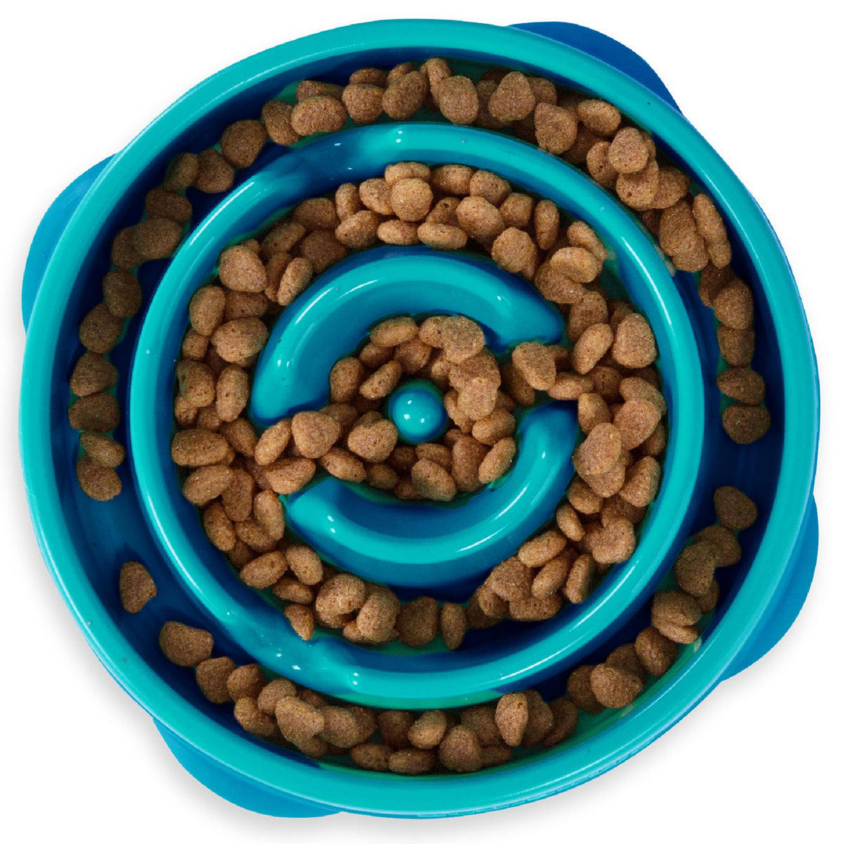 Outward Hound Fun Feeder Stainless Steel Slo Bowl for Dogs, Medium