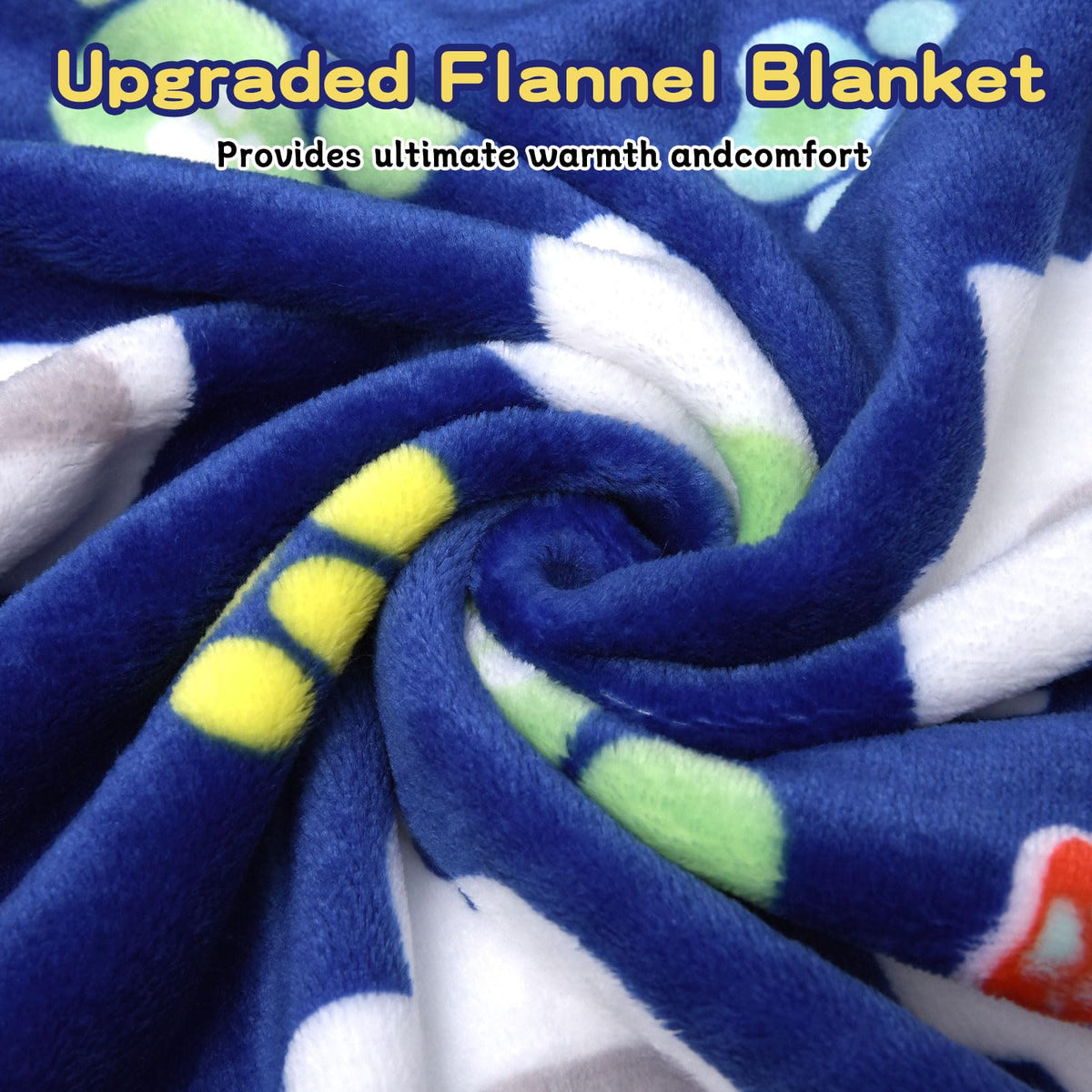 Rezutan Dog Blankets for Large Dogs, Dog Cat Flannel Blankets Washable