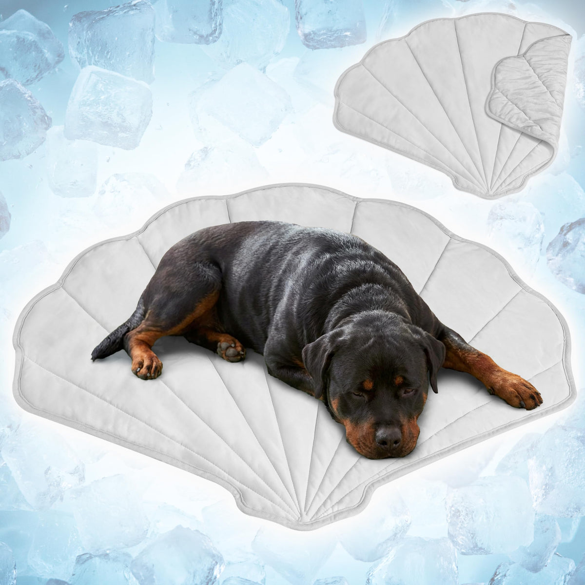 PetAmi Dog Cooling Mat Reversible Fleece All Season Blanket for Pet Cat