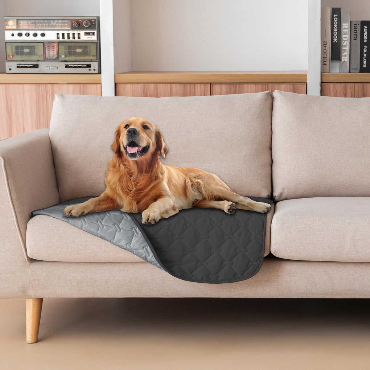 gogobunny Reversible Waterproof Pet Blanket & Furniture Cover