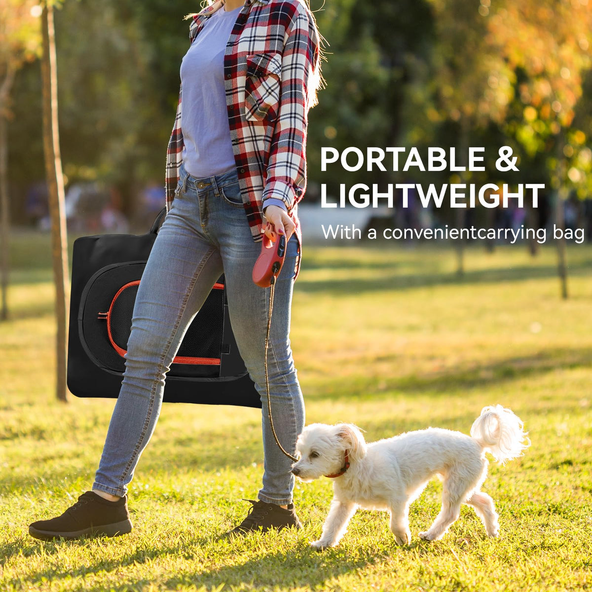 Pink Puppy Playpen for Middle Dog Cat, Dogs Tent Crate Cage Indoor/Outdoor, Portable Pop Up Dog Kennel with Carrying Bag for Rabbits, Removable Top