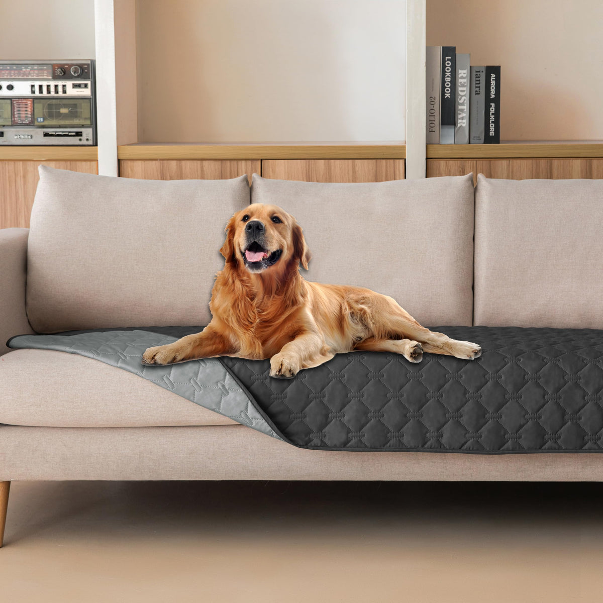 gogobunny Reversible Waterproof Pet Blanket & Furniture Cover