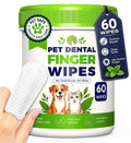 Dog Dental Wipes for Teeth Cleaning, Finger Toothbrush Wipes for Dogs Cats,Dog Teeth Cleaning Wipes Reduce Bad Breath & Plaque Tartar, No-Rinse Daily Oral Care,Dog Toothbrush & Toothpaste Alternatives