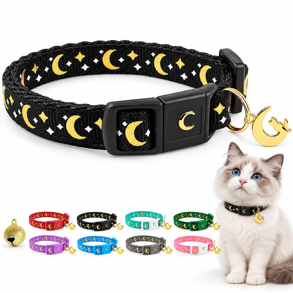 Breakaway Cat Collar with Bell for Kittens & Adult Cats