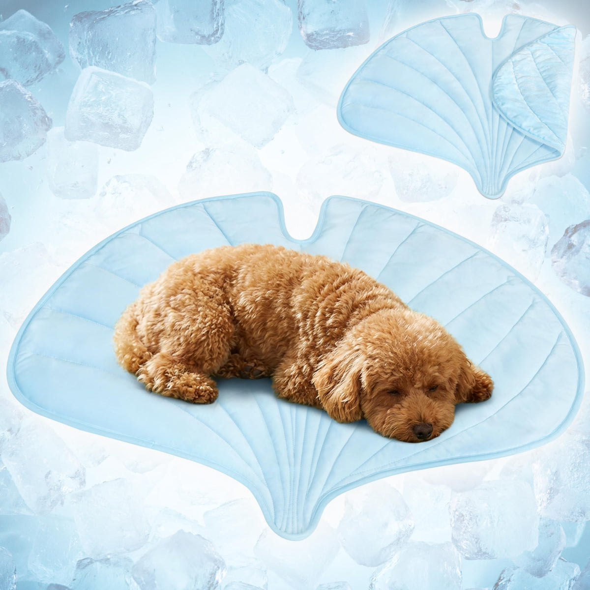 PetAmi Dog Cooling Mat Reversible Fleece All Season Blanket for Pet Cat