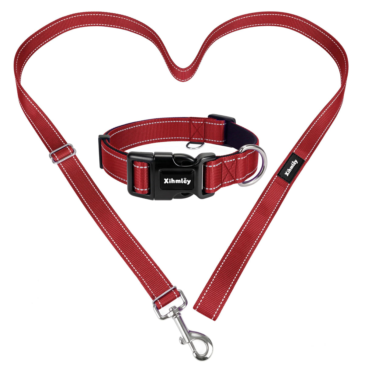 Xihmley Puppy Collar and Leash Set,ID Ring,3.6-5.9ft