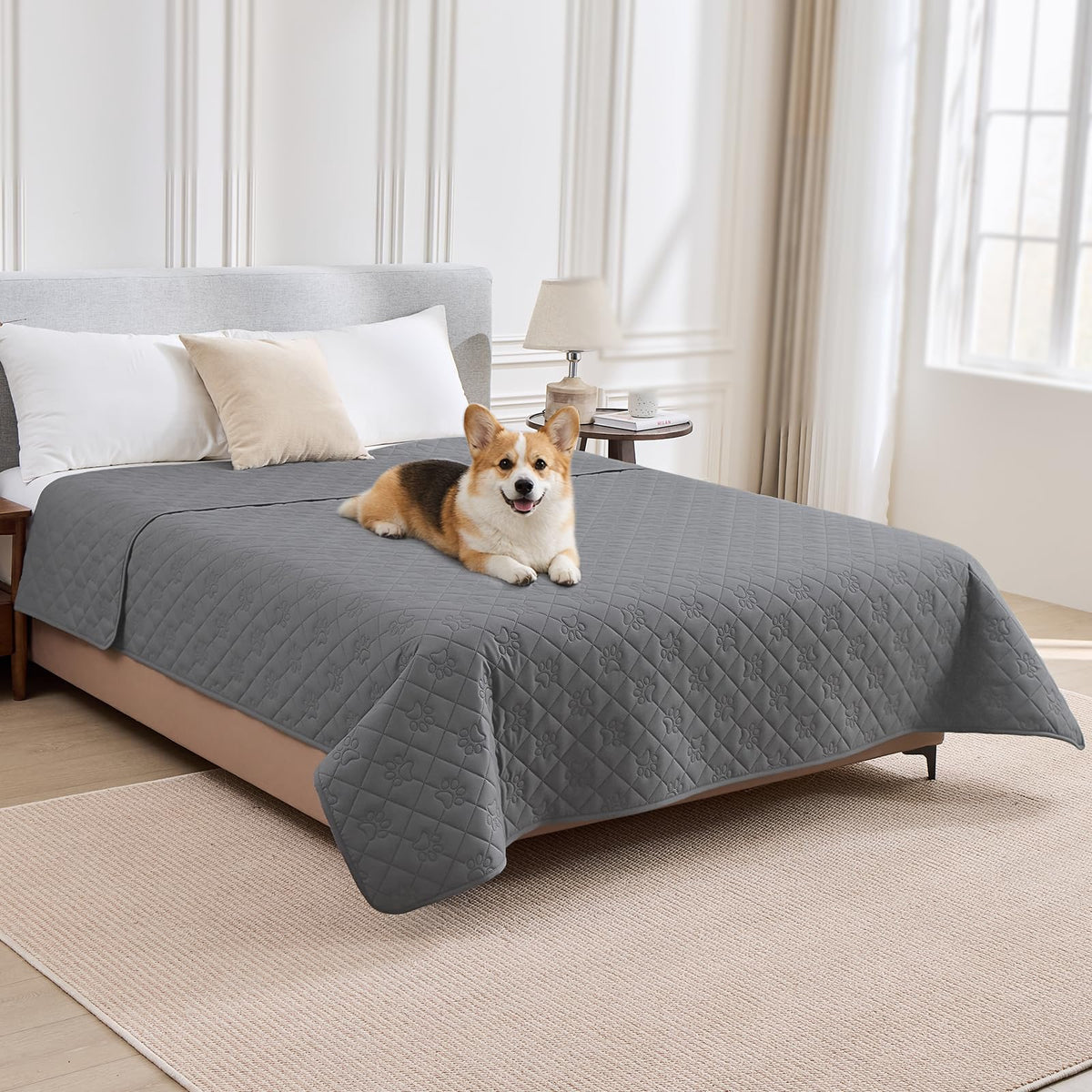 PAWFINITY Waterproof Dog Blanket for Couch, Sofa & Bed, Washable Pet Furniture Cover Covers for Pets