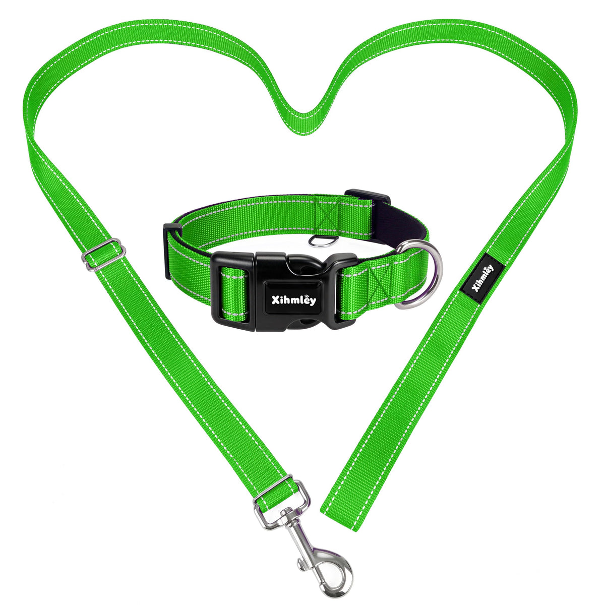 Xihmley Puppy Collar and Leash Set,ID Ring,3.6-5.9ft
