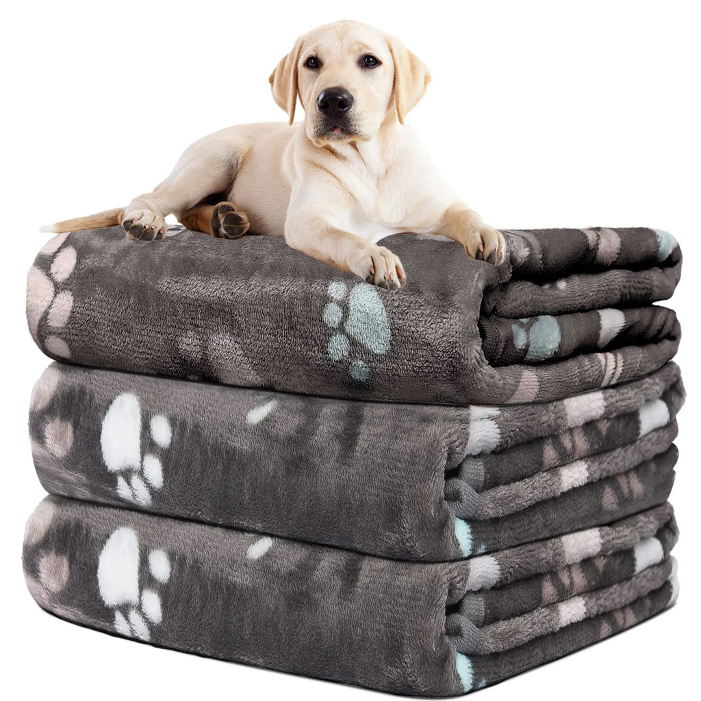 Rezutan Dog Blankets for Large Dogs, Dog Cat Flannel Blankets Washable