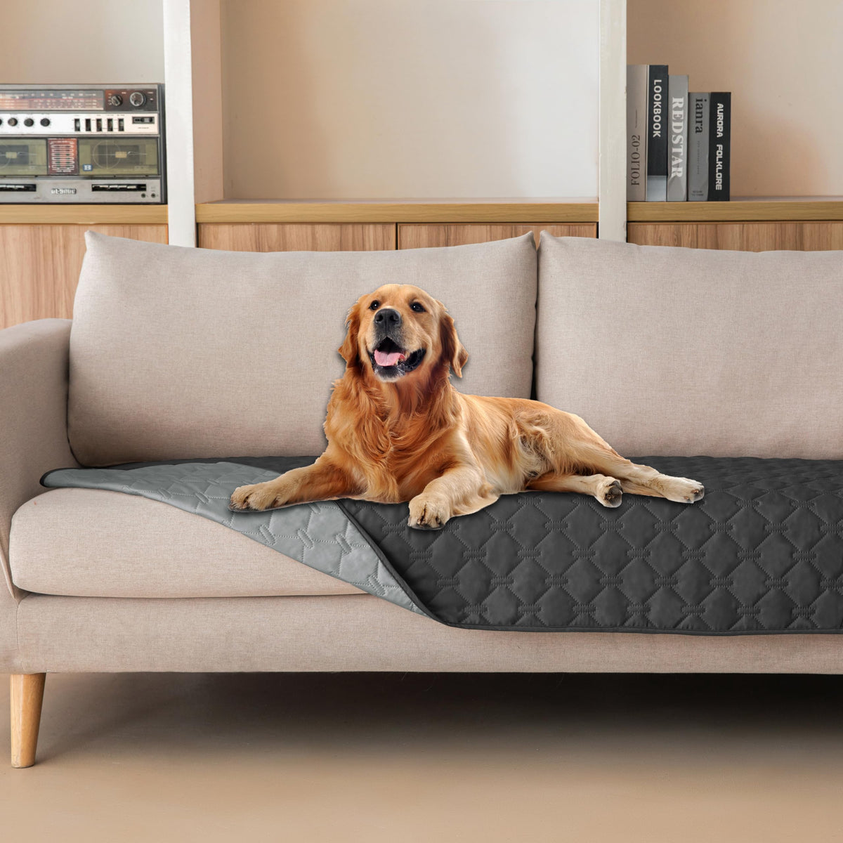 gogobunny Reversible Waterproof Pet Blanket & Furniture Cover