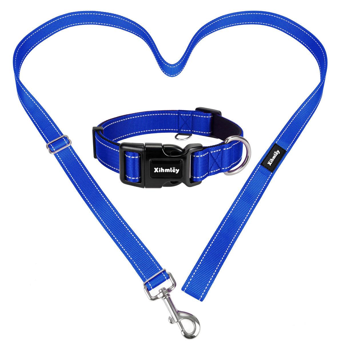 Xihmley Puppy Collar and Leash Set,ID Ring,3.6-5.9ft