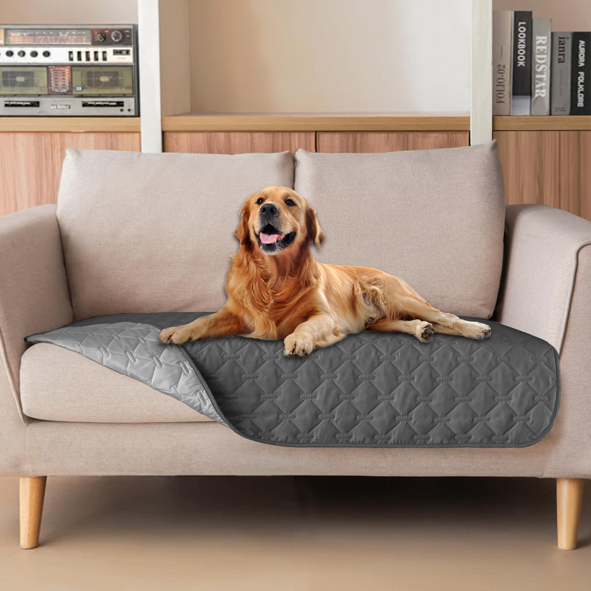 gogobunny Reversible Waterproof Pet Blanket & Furniture Cover