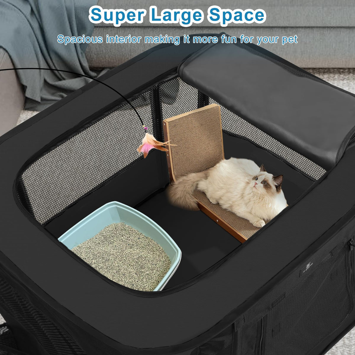 X-ZONE PET Dog Playpen, Puppy Cat Play Pen Portable Foldable Indoor/Outdoor Tent Crate Cage, Portable Pet Crate