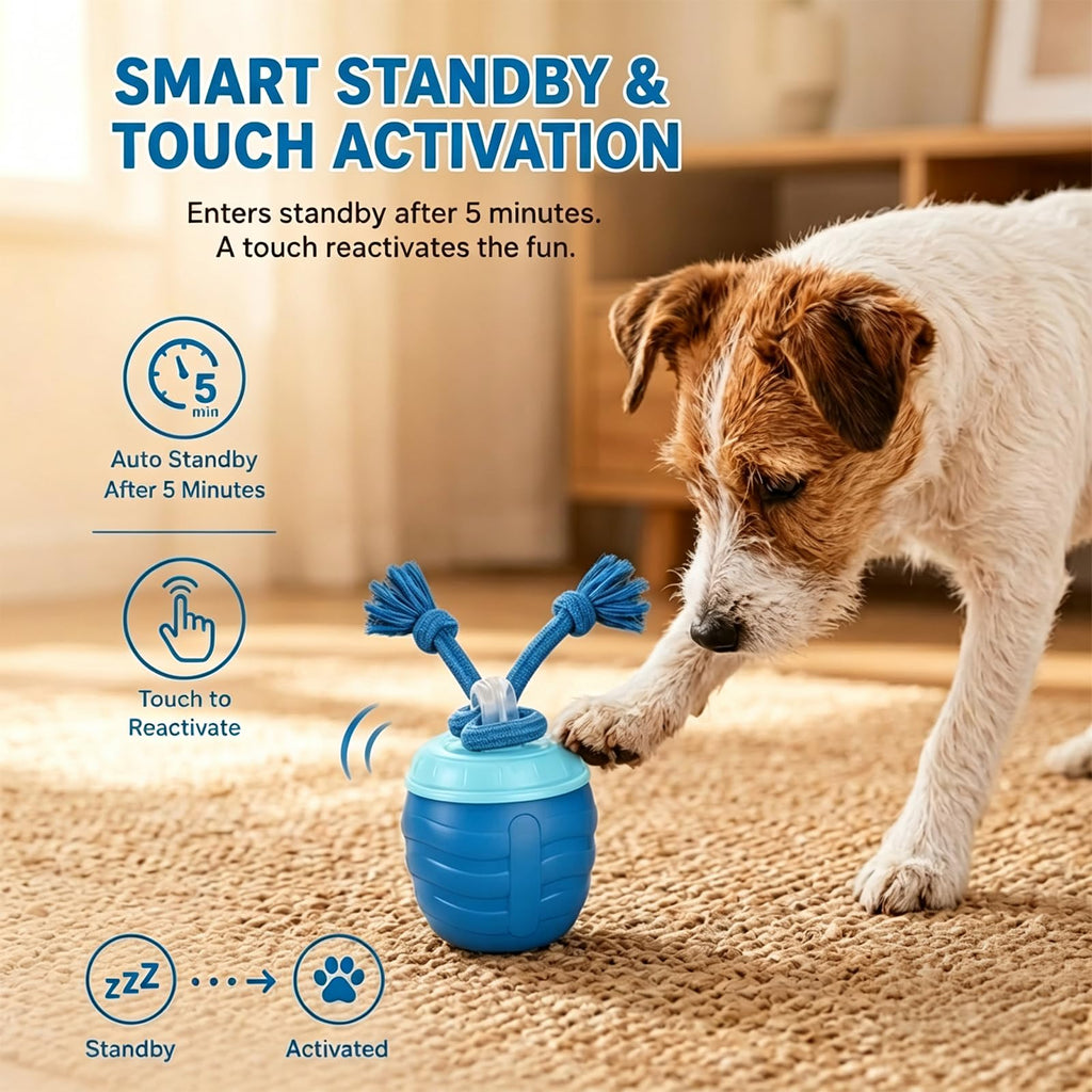 Crynex Interactive Dog Toys, Interactive Dog Ball for Medium/Large Dogs, Automatic Moving Dogs Toy Wicked Ball for Boredom