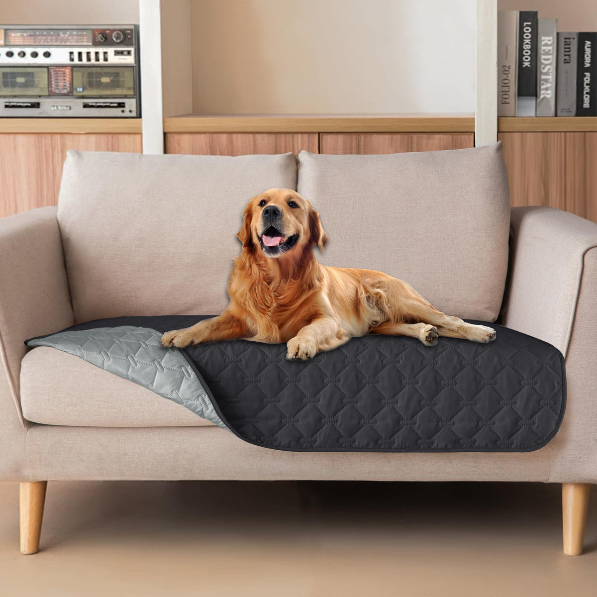 gogobunny Reversible Waterproof Pet Blanket & Furniture Cover